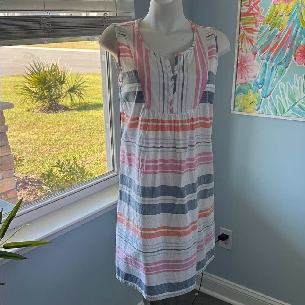 Tommy Bahama Multicolor Striped Dress - 100% coton.
